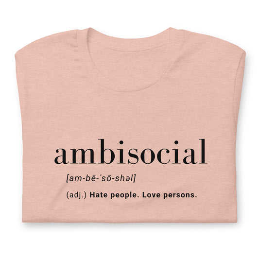 Ambisocial Unisex t-shirt