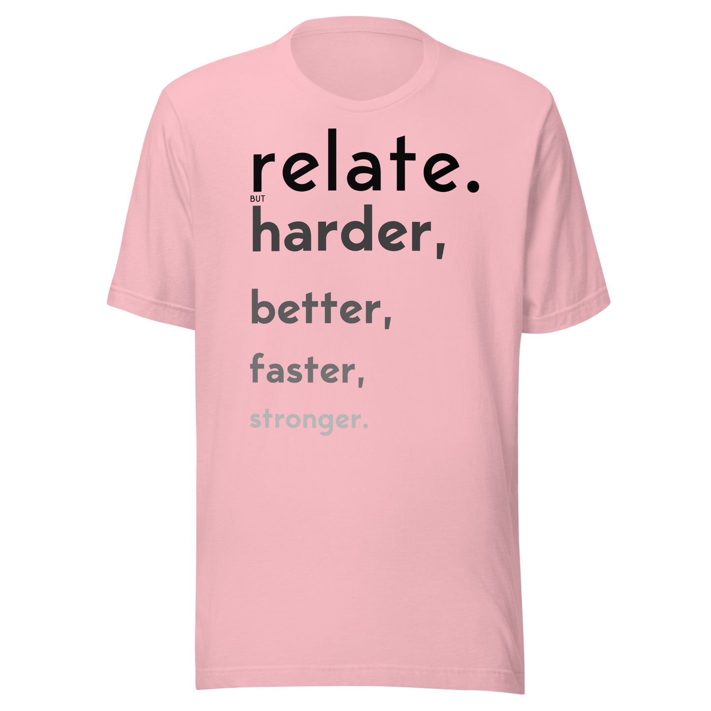 Relate Harder. Unisex t-shirt