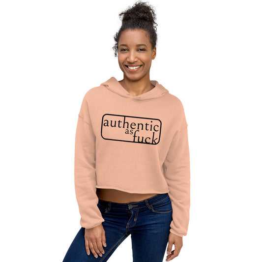 Authentic as Fuck Crop Hoodie