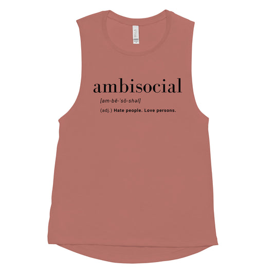 Ambisocial Ladies’ Muscle Tank